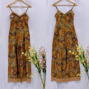 Vintage 1970's Paisley Jumpsuit